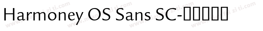 Harmoney OS Sans SC字体转换
